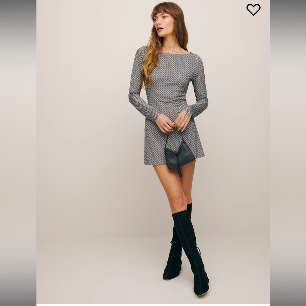 Reformation Jaelynn Knit Dress Cravat - Size L